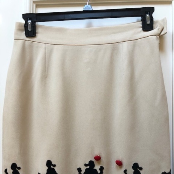 MOSCHINO Skirt Cheap /& Chic Cashmere Skirt 90s Mini Skirt